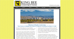 Desktop Screenshot of kingbeeconstruction.com